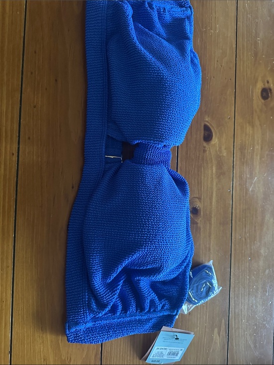 a new day Other - a new day Royal Blue Knit Bandeau Top with Removable Strap
